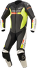 Gp Force Chaser 1-Piece Leather Suit - Black/White/Red Fluo/Yellow Fluo - Us 48 / Eu 58 3150321-1236-58