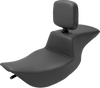 Saddlemen Tour Step-Up Seat - Rider Backrest - Plain - Flhr/Flhx '97-'07 897-06-194Br
