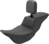 Saddlemen Tour Step-Up Seat - Rider Backrest - Plain - Fl '08-'23 808-07B-194Br