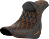Pro Series Sdc Performance Seat - With Backrest - Orange Stitch - Fl/Fx '18-'23 Sc81829Orart