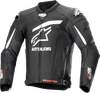 Gp Plus R V4 Rideknit Leather Jacket - Black/White - Us 44 / Eu 54 3100324-12-54