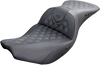Saddlemen Roadsofa Seat - Full Lattice Stitch - Heated - Black - Indian I14-07-182Hct