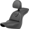 Saddlemen Roadsofa Seat - With Backrest - Black/Black Stitching - Fxlr/Flsb '18-'23 818-29-187Br