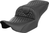 Saddlemen Heated Roadsofa Seat - Honeycomb Stitch - W/O Backrest - Flh/Flt '23-'24 823-07-189A0