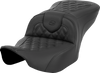 Saddlemen Heated Roadsofa Seat - Lattice Stitch - W/O Backrest - Flt/Flh '23-'24 823-07-182A0