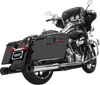Bassani Xhaust Dnt Straight Can Mufflers For '95-'16 Fl - Chrome/Black 1F7Dnt5