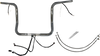 Fat Baggers Inc. Handlebar Kit - Rounded Top - 14" - Chrome 902514