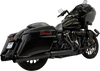 Bassani Xhaust 4-1/2" Slip-On Mufflers - Black 1F745B