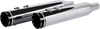 Khrome Werks 4-1/2" Hp-Plus Slip-On Mufflers - Chrome With Tracer - Touring 202735