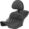 Roadsofa Extended Reach Seat - With Backrest - Carbon Fiber - Lattice Stitch - Fltr/Flhx '23-'24 823-07-207B0