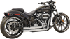 Bassani Xhaust Pro Street Exhaust - Chrome - Softail 1S34D