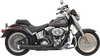 Bassani Xhaust 2:1 Exhaust - Black - Short - Softail 12122J