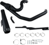 Bassani Xhaust 2:1 Exhaust - Black - Megaphone - Short - '91-'05 Fxd 13322R