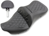 Saddlemen Extended Reach Roadsofa Seat - Lattice Stitched - Backrest - Heated - '08-'23 Fl 808-07B-184Brhc
