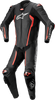 Missile V2 1-Piece Leather Suit - Black/Red Fluorescent - Us 50 / Eu 60 3150122-1030-60