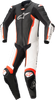 Missile V2 - 1-Piece Leather Suit - Black/White/Red Fluorescent - Us 44 / Eu 54 3150122-1231-54