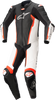 Missile V2 - 1-Piece Leather Suit - Black/White/Red Fluorescent - Us 46 / Eu 56 3150122-1231-56