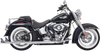 Bassani Xhaust True Duals Exhaust System With Fishtail Mufflers - 33" - Softail 1S26E-33