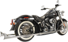 Bassani Xhaust True Duals Exhaust System With Fishtail Mufflers - 39" - Softail 1S26E-39