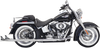 Bassani Xhaust True Duals Exhaust System With Fishtail Mufflers - 36" - Softail - Baffle Included 1S66E-36