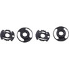 Biltwell Gringo S/Lane Splitter Base Plate - Gen 2 - Black - Pair 0034-24