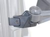 Moose Utility Mirror Adapter - Side View - Polished - Universal Utvadp-1