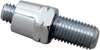 Drag Specialties Adapter - Mirror - Stealth - Reverse Thread - Right - Chrome