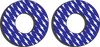 Factory Effex Grip Donuts - Yamaha Blue/White 22-67200