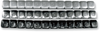 K&L Supply Wheel Weights - Rectangle - Adhesive Stick-On - Silver - 36 Pack 32-2413