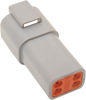 Namz Deutsch Receptacle - 4 Pin - Gray Dr-4G