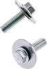Bolts With Washers - Hex/Flange - M6 X 20 - 10 Pack 024-11626