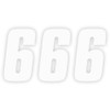 Factory Effex Fx Factory Number 6 - White - 6" 08-90056