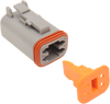 Namz Deutsch Plug - 4 Pin - Gray Dp-4G