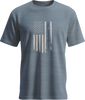 Slippery Tee Slippery Flag Flint Blue Heather Sm