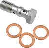 Goodridge Banjo Bolt - M10 X 1.25 - Double - Chrome P993-03-32Ch