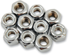 Drag Specialties Nuts - Nylon - Chrome - 1/4"-20