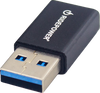 Ridepower Male Usb To Female Usb-C Adapter - Power - Compact - Black Rpusbusbcadpt