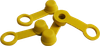 Helix Brake Bleeder Caps - Yellow - 4-Pack 202-2002