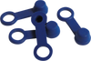 Helix Brake Bleeder Caps - Blue - 4-Pack 202-2004