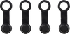 Helix Brake Bleeder Caps - Black - 4-Pack 202-2005