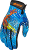Icon Hooligan Dino Fury Gloves - Blue - Medium