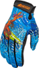 Icon Hooligan Dino Fury Gloves - Blue - Xl