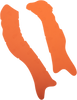 Athena Frame Pads - Orange - Ktm M7344A
