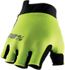 100% Exceeda Short Finger Gloves - Fluorescent Yellow - Small 10024-00005