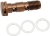 Shindy Aluminum Banjo Bolt - Double - Honda/Kawasaki/Suzuki/Yamaha 17-623