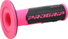 801 Hybrid Duo-Density Cross Grips - Fluorescent Pink/Black Pa080100Fx02