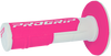 801 Hybrid Duo-Density Cross Grips - White/Fluorescent Pink Pa080100Bifx