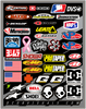 D'Cor Visuals Decal Sheet - Helmet Logos 40-90-104