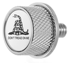 Figurati Designs Seat Mounting Knob - Stainless Steel - Don'T Tread On Me Fd40-Seat Kn-Ss