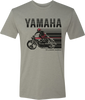 Yamaha Apparel Yamaha Cycle T-Shirt - Stone Gray/Red - Large Np21S-M1968-L